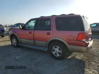2003 Ford Expedition Eddie Bauer z VIN 1FMFU18L53LC50643, wystawiony jako Copart lot #53634895 z przebiegiem 253 676 mil mil oraz Szkoda całkowita • Salvage title. Historia ofert i sprzedaży dostępna na DreamBid. Obrazek 2.