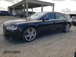 2016 Audi A8 L 4.0T Sport with VIN WAU43AFD3GN012923, listed as a Copart auction lot 73294802 with 24,522 mi miles. Bid and sale history available at carsss.com. Image 1.