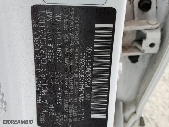 2014 Kia Cadenza Premium with VIN KNALN4D75E5162825, listed as a Copart auction lot 71092014 with 99,637 mi miles and Salvage Title. Bid and sale history available at carsss.com. Image 13.