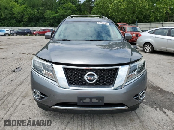 2015 Nissan Pathfinder Platinum z VIN 5N1AR2MM8FC695270, wystawiony jako Copart lot #62685795 z przebiegiem 111 998 mil mil oraz Szkoda całkowita • Salvage title. Historia ofert i sprzedaży dostępna na DreamBid. Obrazek 5.