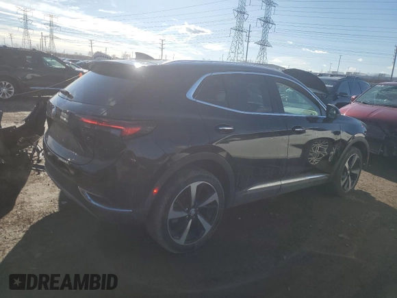 2022 Buick Envision Essence with VIN LRBFZPR4XND128890, listed as a Copart auction lot 46245845 with 39,270 mi miles and Salvage Title. Bid and sale history available at carsss.com. Image 3.