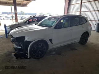 2020 BMW X3 M Competition with VIN 5YMTS0C03LLT10091, listed as a Copart auction lot 83866544 with 8,000 mi miles and Salvage Title. Bid and sale history available at carsss.com. Image 1.