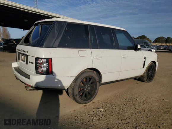2012 Land Rover Range Rover SC with VIN SALMF1E40CA383009, listed as a Copart auction lot 50102045 with 97,879 mi miles and Clean title. Bid and sale history available at DreamBid. Image 3.