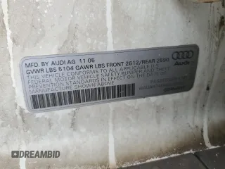 2006 Audi A6 z VIN WAUAH74F66N107051, wystawiony jako Copart lot #60651385 z przebiegiem Nie podano mil oraz Nie do naprawy • Non repairable. Historia ofert i sprzedaży dostępna na DreamBid. Obrazek 12.