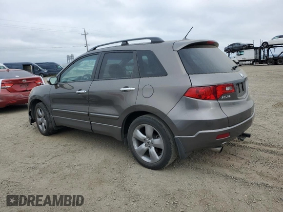 2007 Acura RDX Technology with VIN 5J8TB18507A001104, listed as a Copart auction lot 53755225 with 124,790 mi miles and Salvage Title. Bid and sale history available at carsss.com. Image 2.