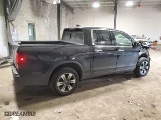 2017 Honda Ridgeline RTL-E with VIN 5FPYK3F77HB039336, listed as a Copart auction lot 45564555 with 115,809 mi miles and Salvage Title. Bid and sale history available at carsss.com. Image 3.