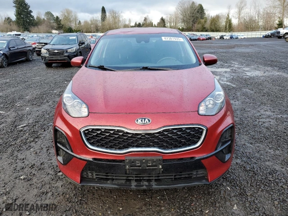 2020 Kia Sportage LX with VIN KNDPM3AC4L7708602, listed as a Copart auction lot 47381935 with 55,467 mi miles and Salvage Title. Bid and sale history available at carsss.com. Image 5.