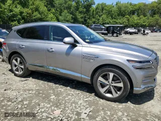 2021 Genesis GV80 with VIN KMUHBDSB7MU046892, listed as a Copart auction lot 60684384 with 44,801 mi miles and Salvage Title. Bid and sale history available at carsss.com. Image 4.