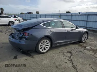 2016 Tesla Model S 70 with VIN 5YJSA1E10GF147377, listed as a Copart auction lot 86799084 with 93,805 mi miles and Salvage Title. Bid and sale history available at DreamBid. Image 3.