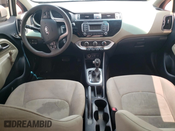 2016 Kia Rio LX with VIN KNADM4A39G6634417, listed as a Copart auction lot 67458554 with 73,087 mi miles and Salvage Title. Bid and sale history available at DreamBid. Image 8.
