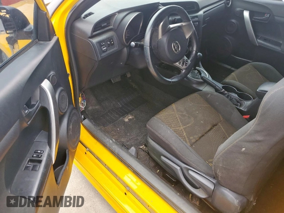 2012 Scion tC with VIN JTKJF5C77C3023084, listed as a Copart auction lot 45983065 with 0 mi miles and Salvage Title. Bid and sale history available at carsss.com. Image 8.