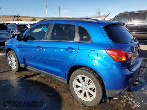 2015 Mitsubishi Outlander Sport 2.4 GT with VIN 4A4AP4AW3FE025537, listed as a Copart auction lot 44140035 with 62,422 mi miles and Salvage Title. Bid and sale history available at carsss.com. Image 2.