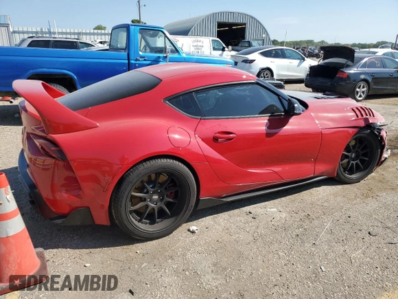 2020 Toyota GR Supra 3.0 with VIN WZ1DB4C02LW029016, listed as a Copart auction lot 69442174 with 0 mi miles and Salvage Title. Bid and sale history available at carsss.com. Image 3.