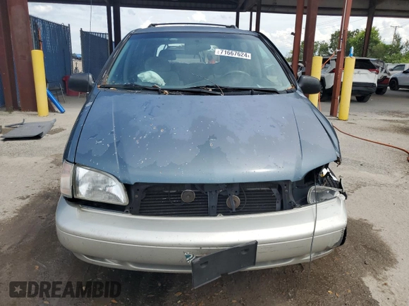 2000 Toyota Sienna LE with VIN 4T3ZF13C1YU267463, listed as a Copart auction lot 71667624 with 0 mi miles and Salvage Title. Bid and sale history available at carsss.com. Image 5.