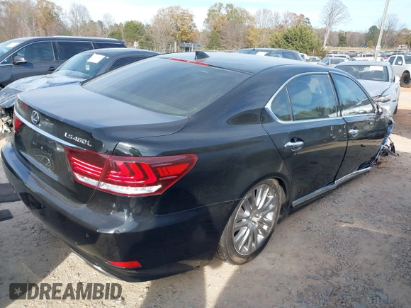 2016 Lexus LS 460 L with VIN JTHGL5EF0G5056502, listed as a IAAI auction lot 41012399 with 77,031 mi miles and . Bid and sale history available at DreamBid. Image 4.