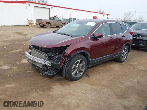 2017 Honda CR-V EX with VIN 7FARW1H54HE015887, listed as a IAAI auction lot 41699852 with 76,804 mi miles. Bid and sale history available at carsss.com. Image 18.
