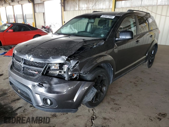 2016 Dodge Journey SXT with VIN 3C4PDCBGXGT240667, listed as a Copart auction lot 52897395 with 144,587 mi miles and Salvage Title. Bid and sale history available at carsss.com. Image 1.
