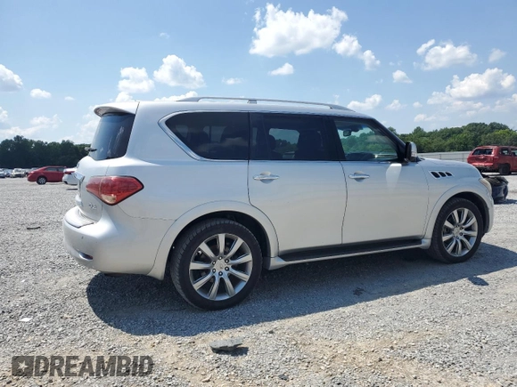 2012 Infiniti QX56 7-passenger with VIN JN8AZ2NE1C9016805, listed as a Copart auction lot 62344665 with 234,231 mi miles and Clean title. Bid and sale history available at DreamBid. Image 3.