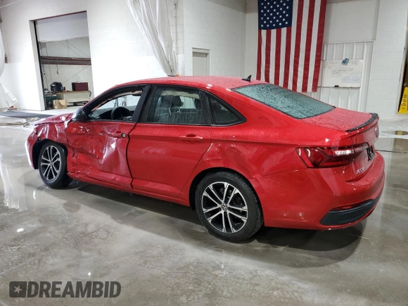 2024 Volkswagen Jetta Sport with VIN 3VWBM7BU2RM085503, listed as a Copart auction lot 58927395 with 1,846 mi miles and Salvage title. Bid and sale history available at DreamBid. Image 2.
