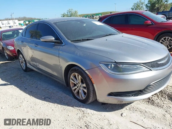 2016 Chrysler 200 LX with VIN 1C3CCCFB0GN194075, listed as a IAAI auction lot 41728908 with 124,776 mi miles. Bid and sale history available at carsss.com. Image 1.