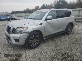 2018 Nissan Armada SL with VIN JN8AY2NC5J9550033, listed as a Copart auction lot 82569174 with 187,516 mi miles and Salvage Title. Bid and sale history available at carsss.com. Image 1.
