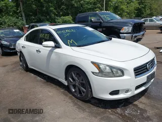 2013 Nissan Maxima SV with VIN 1N4AA5AP4DC813443, listed as a IAAI auction lot 42427858 with 202,019 mi miles and . Bid and sale history available at DreamBid. Image 1.