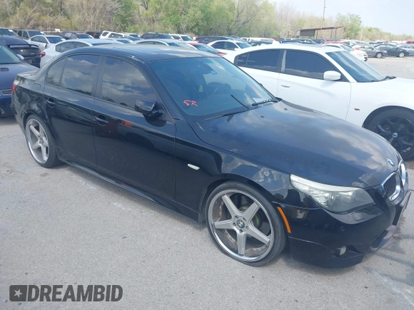 2008 BMW 5 Series 550i with VIN WBANW53548CT50425, listed as a IAAI auction lot 41886236 with 137,315 mi miles. Bid and sale history available at carsss.com. Image 1.