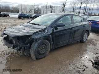 2020 Hyundai Elantra SE with VIN KMHD74LF7LU955987, listed as a Copart auction lot 37599334 with 55,398 mi miles and Non Repairable. Bid and sale history available at carsss.com. Image 1.