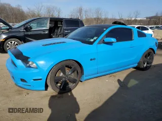 2013 Ford Mustang GT with VIN 1ZVBP8CFXD5283712, listed as a Copart auction lot 49121165 with 68,032 mi miles and Salvage Title. Bid and sale history available at carsss.com. Image 1.
