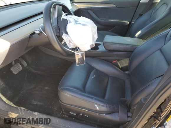 2022 Tesla Model 3 with VIN 5YJ3E1EA2NF317860, listed as a Copart auction lot 47372235 with 44,057 mi miles and Salvage Title. Bid and sale history available at DreamBid. Image 7.