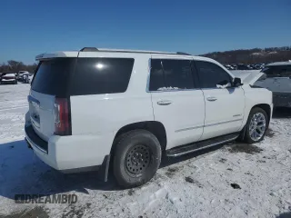 2017 GMC Yukon Denali with VIN 1GKS2CKJXHR168346, listed as a Copart auction lot 45666185 with 165,293 mi miles and Salvage Title. Bid and sale history available at carsss.com. Image 3.