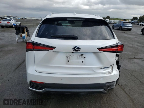 2021 Lexus NX with VIN JTJGJRDZ9M2166856, listed as a Copart auction lot 44993055 with 83,674 mi miles and Salvage Title. Bid and sale history available at carsss.com. Image 6.