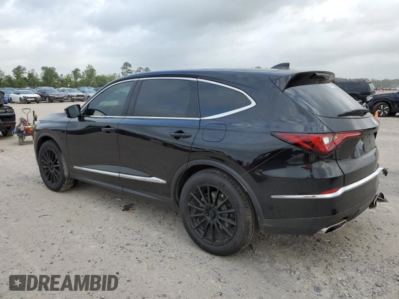 2022 Acura MDX w/Technology Package with VIN 5J8YE1H45NL005042, listed as a Copart auction lot 51951705 with 38,900 mi miles and Salvage Title. Bid and sale history available at carsss.com. Image 2.