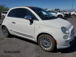 2012 FIAT 500 Lounge z VIN 3C3CFFERXCT370485, wystawiony jako Copart lot #57119785 z przebiegiem 108 721 mil mil oraz Szkody całkowita. Historia ofert i sprzedaży dostępna na DreamBid. Obrazek 4.