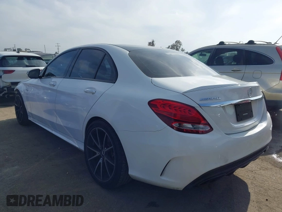 2017 Mercedes-Benz C 43 AMG with VIN 55SWF6EB5HU186085, listed as a IAAI auction lot 42021790 with 94,535 mi miles and . Bid and sale history available at DreamBid. Image 3.