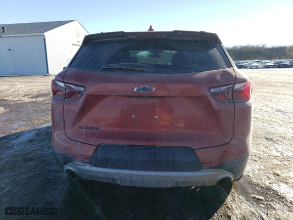 2021 Chevrolet Blazer LT with VIN 3GNKBCR43MS577993, listed as a Copart auction lot 42800465 with 53,983 mi miles and Salvage Title. Bid and sale history available at carsss.com. Image 6.