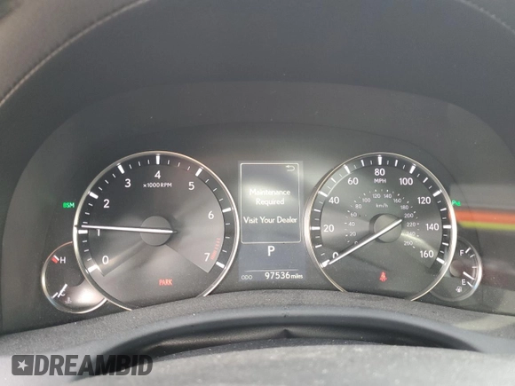 2016 Lexus GS 350 with VIN JTHBZ1BL8GA000553, listed as a Copart auction lot 50805434 with 97,536 mi miles. Bid and sale history available at carsss.com. Image 9.