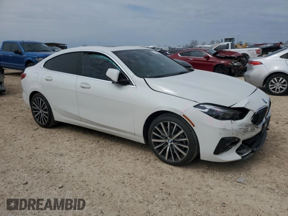 2020 BMW 2 Series 228i xDrive with VIN WBA73AK01L7F54488, listed as a Copart auction lot 47017165 with 63,910 mi miles and Salvage Title. Bid and sale history available at DreamBid. Image 4.