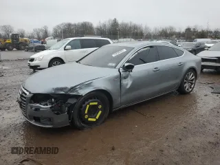 2013 Audi A7 3.0 Premium Plus with VIN WAUYGAFCXDN057205, listed as a Copart auction lot 43836455 with 143,000 mi miles and Salvage Title. Bid and sale history available at carsss.com. Image 1.