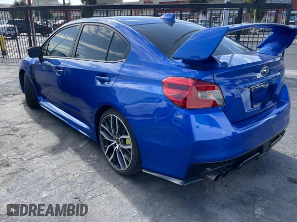 2019 Subaru WRX STI with VIN JF1VA2R64K9816526, listed as a Copart auction lot 50268775 with 56,966 mi miles and Salvage Title. Bid and sale history available at carsss.com. Image 3.