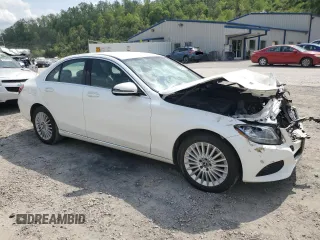 2017 Mercedes-Benz C 300 with VIN 55SWF4KBXHU228730, listed as a Copart auction lot 54656695 with 97,503 mi miles and Salvage title. Bid and sale history available at DreamBid. Image 4.