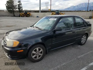 2005 Hyundai Accent GLS with VIN KMHCG35C35U364132, listed as a Copart auction lot 47227385 with 177,143 mi miles and Salvage Title. Bid and sale history available at carsss.com. Image 1.