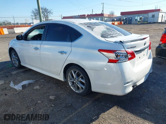 2015 Nissan Sentra SR with VIN 3N1AB7AP5FY311217, listed as a IAAI auction lot 41801308 with 124,266 mi miles and . Bid and sale history available at DreamBid. Image 3.
