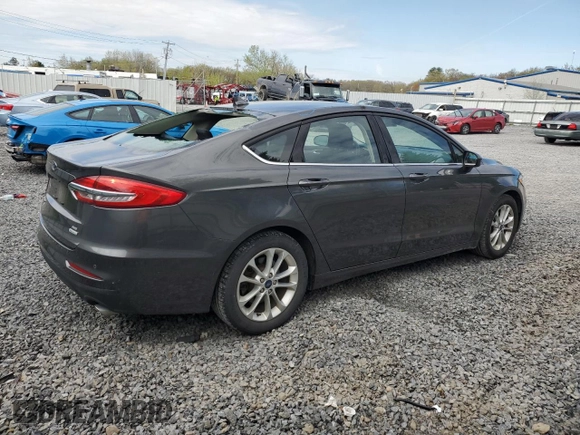 2019 Ford Fusion SE with VIN 3FA6P0HD6KR279461, listed as a Copart auction lot 55236475 with 25,464 mi miles and Salvage Title. Bid and sale history available at carsss.com. Image 3.