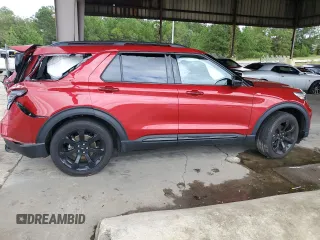 2023 Ford Explorer ST-Line with VIN 1FMSK7KH7PGA50423, listed as a Copart auction lot 73423344 with 25,136 mi miles and Salvage Title. Bid and sale history available at carsss.com. Image 3.