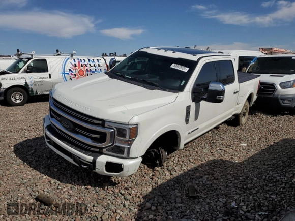 2022 Ford F-350 XL with VIN 1FT8W3BT1NEF83408, listed as a Copart auction lot 53902005 with 22,647 mi miles and Salvage Title. Bid and sale history available at DreamBid. Image 1.