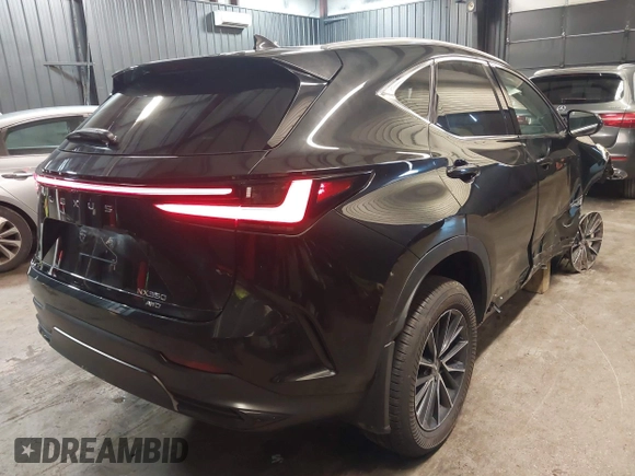 2025 Lexus NX with VIN 2T2GGCEZ5SC063294, listed as a IAAI auction lot 41625059 with 7,225 mi miles. Bid and sale history available at carsss.com. Image 4.