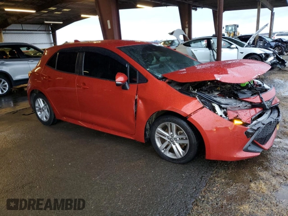 2019 Toyota Corolla SE with VIN JTNK4RBE0K3021471, listed as a Copart auction lot 81147644 with 155,529 mi miles and Salvage Title. Bid and sale history available at DreamBid. Image 4.
