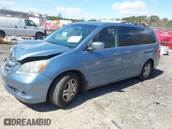 2007 Honda Odyssey EX-L with VIN 5FNRL38777B031517, listed as a IAAI auction lot 41850635 with 287,941 mi miles. Bid and sale history available at carsss.com. Image 17.