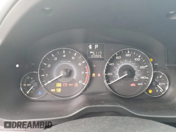 2010 Subaru Outback Premium All-Weather Anniversary with VIN 4S4BRBFC3A3349175, listed as a Copart auction lot 84007474 with 123,926 mi miles and Salvage title. Bid and sale history available at DreamBid. Image 9.